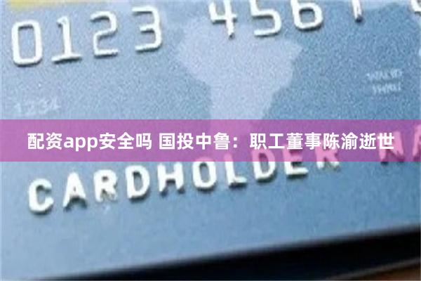 配资app安全吗 国投中鲁：职工董事陈渝逝世