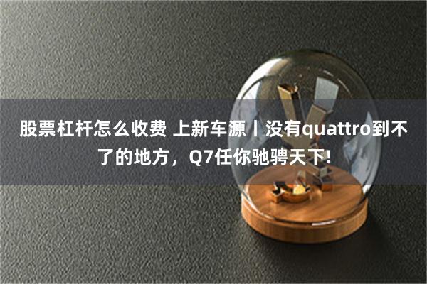 股票杠杆怎么收费 上新车源丨没有quattro到不了的地方，Q7任你驰骋天下!