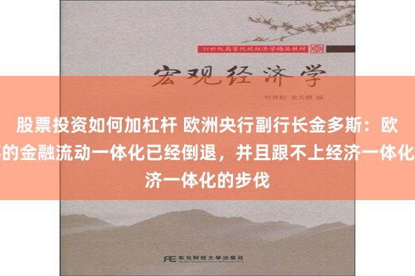 股票投资如何加杠杆 欧洲央行副行长金多斯：欧盟内部的金融流动一体化已经倒退，并且跟不上经济一体化的步伐