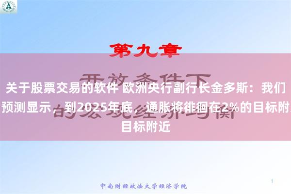 关于股票交易的软件 欧洲央行副行长金多斯：我们的预测显示，到2025年底，通胀将徘徊在2%的目标附近