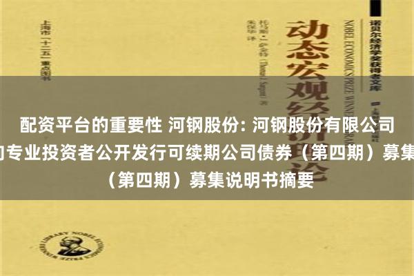 配资平台的重要性 河钢股份: 河钢股份有限公司2024年面向专业投资者公开发行可续期公司债券（第四期）募集说明书摘要